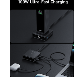 Slika izdelka: Anker 100W polnilna baza za Prime Powerbank, črn