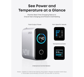 Slika izdelka: Anker 140W polnilec za prenosni računalnik, siv