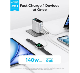 Slika izdelka: Anker 140W polnilec za prenosni računalnik, siv