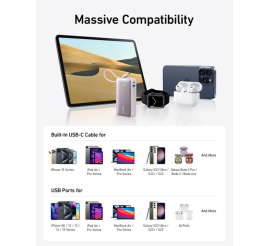 Slika izdelka: Anker 545 Nano powerbank 10K z vgrajenim kablom USB-C, zelen