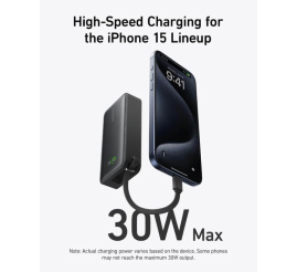 Slika izdelka: Anker 545 Nano powerbank 10K z vgrajenim kablom USB-C, črn