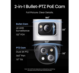 Slika izdelka:  Anker Eufy Security PoE NVR nadzorni sistem S4 (2x eufy E41 + 2x eufy S4)