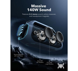 Slika izdelka: Anker Soundcore BOOM 2 Plus prenosni Bluetooth zvočnik, moder