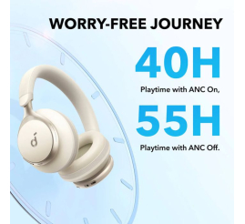 Slika izdelka: Anker Soundcore Space One naglavne Bluetooth slušalke, krem