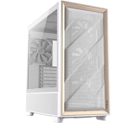 Slika izdelka: ANTEC Flux midi-ATX okno leseno belo/rjavo gaming ohišje