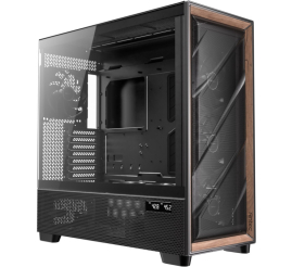 Slika izdelka: ANTEC Flux PRO Full Tower okno leseno črno/rjavo gaming ohišje