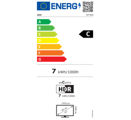 Slika izdelka: AOC 16T3EA 15,6" IPS FHD 60Hz monitor