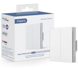 Slika izdelka: Aqara pametno dvojno stensko stikalo AK072EUW01 brez nevtralnega vodnika