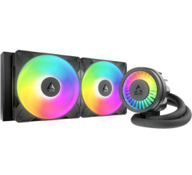 Slika izdelka: ARCTIC LIQUID FREEZER III PRO 280mm A-RGB vodno hlajenje za INTEL/AMD procesorje (črn)