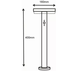 Slika izdelka: Asalite LED solarna svetilka IP65 5W 3000K (400 lumnov) + senzor