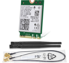 Slika izdelka: ASROCK AX210NGW M.2 2230 Wi-Fi 6E BT 5.2 kit mrežna kartica