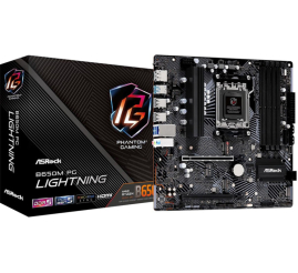 Slika izdelka: ASROCK B650M PG Lightning AM5 4xDDR5 mATX gaming osnovna plošča