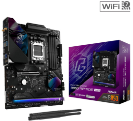 Slika izdelka: ASROCK Phantom Gaming B850 Riptide WiFi AM5 4xDDR5 ATX osnovna plošča
