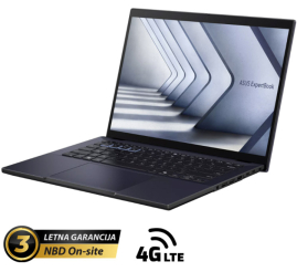 Slika izdelka: ASUS ExpertBook B3 14" (35,56cm) WQXGA Core Ultra 7 155H 16GB 1TB 4G Windows 11 Pro prenosni računalnik B3404CMA_L-QN0816X