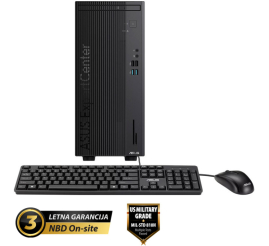 Slika izdelka: ASUS ExpertCenter D5 Mini Tower Core i5-14500 16GB 1TB Windows 11 Pro tipkovnica miška namizni računalnik D501MER-WB53D1X