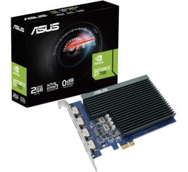 Slika izdelka: ASUS Geforce GT 730 2GB DDR5 4xHDMI Silent 90YV0H20-M0NA00 grafična kartica