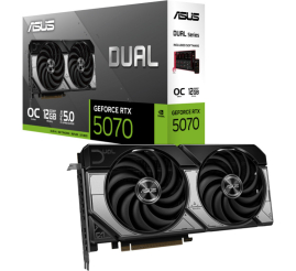 Slika izdelka: ASUS Dual GeForce RTX 5070 OC 12GB GDDR7 (DUAL-RTX5070-O12G) grafična kartica