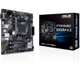 Slika izdelka: ASUS PRIME B450M-K II AM4 USB 3.2 Gen1 mATX osnovna plošča