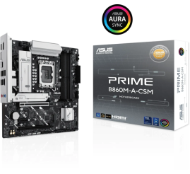 Slika izdelka: ASUS PRIME B860M-A-CSM, DDR5, SATA3, USB4, DP, 2.5GbE, LGA1851 mATX