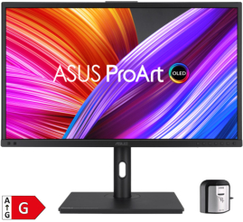 Slika izdelka: ASUS ProArt OLED PA27DCE-K 68,58cm (27") UHD OLED DP/HDMI/USB-C HDR-10 X-rite i1 zvočniki profesionalni monitor