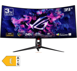 Slika izdelka: ASUS ROG Swift OLED PG39WCDM 99cm (39") 3440x1440 WOLED 240Hz DP/HDMI/USB-C HDR10 FreeSync KVM ukrivljen gaming monitor