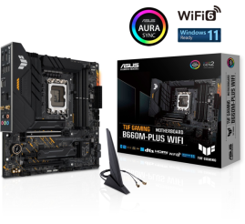 Slika izdelka: ASUS TUF GAMING B660M-PLUS WIFI, DDR5, SATA3, USB3.2Gen2x2, DP, WiFi, LGA1700 mATX