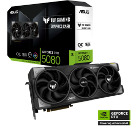 Slika izdelka: ASUS TUF Gaming GeForce RTX 5080 OC 16GB GDDR7 TUF-RTX5080-O16G-GAMING ARGB grafična kartica