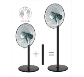 Slika izdelka: Be Cool Stojalo in namizni ventilator 40cm črn