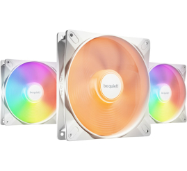 Slika izdelka: BE QUIET! LIGHT WINGS LX (BL127) RGB 140mm 4-pin PWM 3x beli ventilator