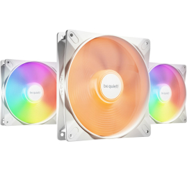 Slika izdelka: BE QUIET! LIGHT WINGS LX High Speed (BL131) RGB 140mm 4-pin PWM 3x beli ventilator