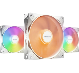 Slika izdelka: BE QUIET! LIGHT WINGS LX High Speed (BL125) RGB 120mm 4-pin PWM 3x beli ventilator