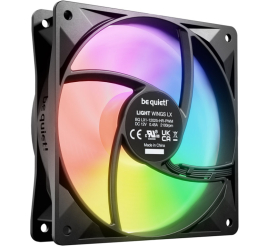 Slika izdelka: BE QUIET! LIGHT WINGS LX High Speed (BL124) RGB 120mm 4-pin PWM 3x ventilator