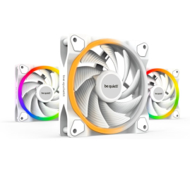 Slika izdelka: BE QUIET! LIGHT WINGS White High-Speed (BL100) triple pack RGB 120mm 4-pin PWM beli ventilator