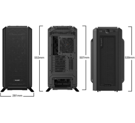 Slika izdelka: BE QUIET! SILENT BASE 802 (BG039) midiATX črno ohišje
