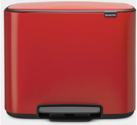 Slika izdelka: Brabantia koš na pedal 3x11L rdeč 121029