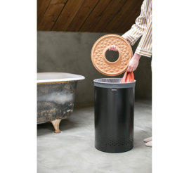 Slika izdelka: Brabantia koš za perilo 60L okrogel, črn
