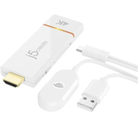 Slika izdelka: Brezžični adapter 4k j5create za zrcaljenje slike na TV iz iOS, Android, Windows...