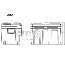 Slika izdelka: Camry Prenosna električna hladilna torba z dvojno funkcijo hlajenja  AKCIJA!