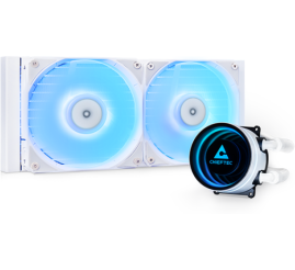 Slika izdelka: Chieftec Iceberg 240mm A-RGB vodno hlajenje za INTEL/AMD procesorje, bel