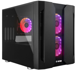 Slika izdelka: Chieftronic M2 USB3.1 Gen1 mATX RGB ohišje, črno