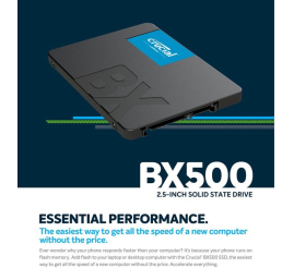 Slika izdelka: Crucial BX500 2TB 3D NAND SATA 2.5 SSD