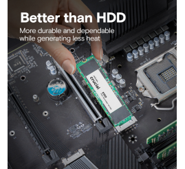 Slika izdelka: Crucial E100 480GB PCIe Gen4 NVMe 2280 M.2 SSD