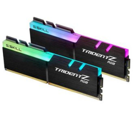 Slika izdelka: DDR4 16GB 3200MHz CL16 KIT (2x 8GB) G.Skill RGB Trident Z XMP2.0 1,35V Gaming črna (F4-3200C16D-16GTZR)