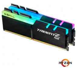 Slika izdelka: DDR4 16GB 3600MHz CL18 KIT (2x 8GB) G.Skill RGB Trident Z XMP2.0 1,35V Gaming črna (F4-3600C18D-16GTZRX)
