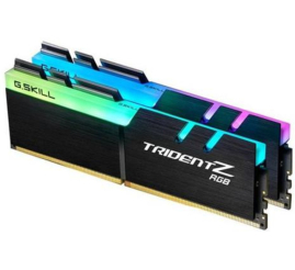 Slika izdelka: DDR4 32GB 3200MHz CL16 KIT (2x16GB) G.Skill RGB Trident Z XMP2.0 1,35V črna (F4-3200C16D-32GTZRX)