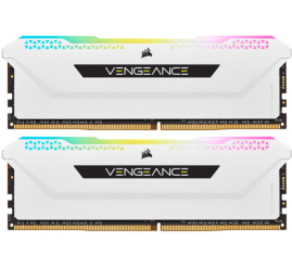 Slika izdelka: DDR4 32GB 3200MHz CL16 KIT (2x16GB) Corsair RGB Vengeance XMP2.0 1.35V Gaming bela (CMH32GX4M2E3200C16W)