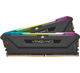 Slika izdelka: DDR4 32GB 3600MHz CL18 KIT (2x16GB) Corsair RGB Vengeance XMP2.0 1,35V Gaming črna (CMH32GX4M2Z3600C18)