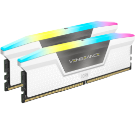 Slika izdelka: DDR5 32GB 6000MHz CL36 KIT (2x16GB) Corsair RGB Vengeance XMP3.0 1,35V bela (CMH32GX5M2E6000C36W)