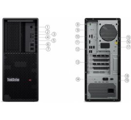 Slika izdelka: Delovna postaja Lenovo MT TS P3 i5-13500/W680/8GB-DDR5/512GB/1xM.2 prost/Intel 770 HDMI 2xDP USB-C/RJ45/500W-92%/Win11Pro (30GS001TGE)