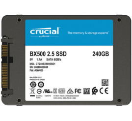 Slika izdelka: Disk SSD 6,4cm (2,5") SATA3 240GB Crucial BX500 2,5" 540/500MB/s (CT240BX500SSD1)